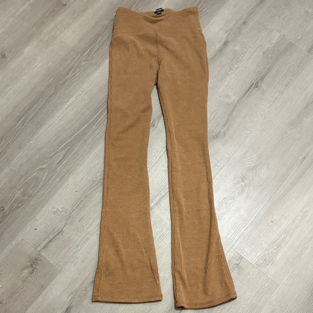 wild fable Ribbed Knit Flare Pants in Camel